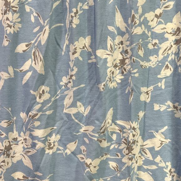 Adonna Floral Short Sleeve Midi Nightgown Nightie Blue White No Size/Fabric Tag - Picture 7 of 15